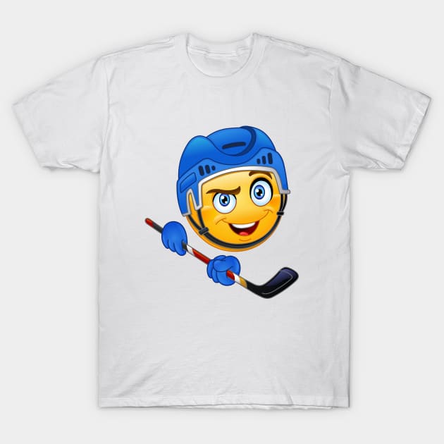 Hockey Emoticon T-Shirt by DigiToonsTreasures